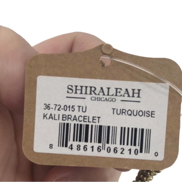 SHIRALEAH Turquoise and Gold Kali Bracelet NWT - Picture 2 of 3